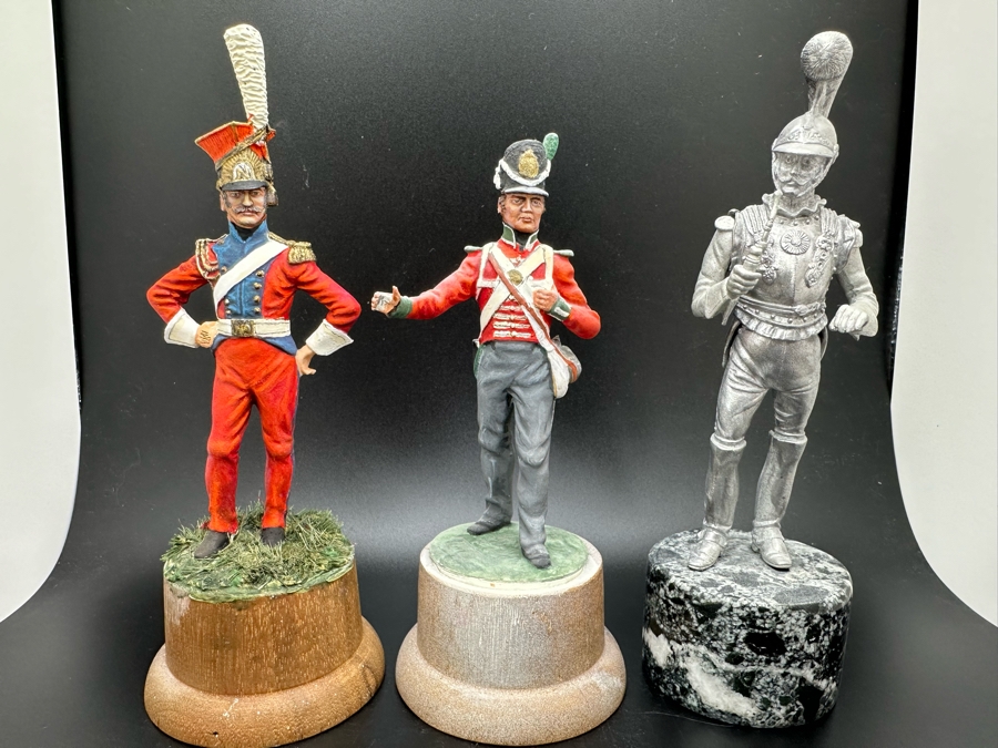 Hand Painted Metal Tin Miniature Military Figurines Toy Soldiers By Dr. David D. Michaels (One Unpainted Figurine) 4.5H [Photo 2]