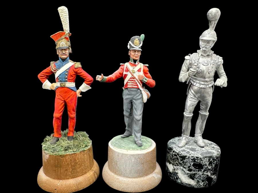 Hand Painted Metal Tin Miniature Military Figurines Toy Soldiers By Dr. David D. Michaels (One Unpainted Figurine) 4.5H [Photo 1]