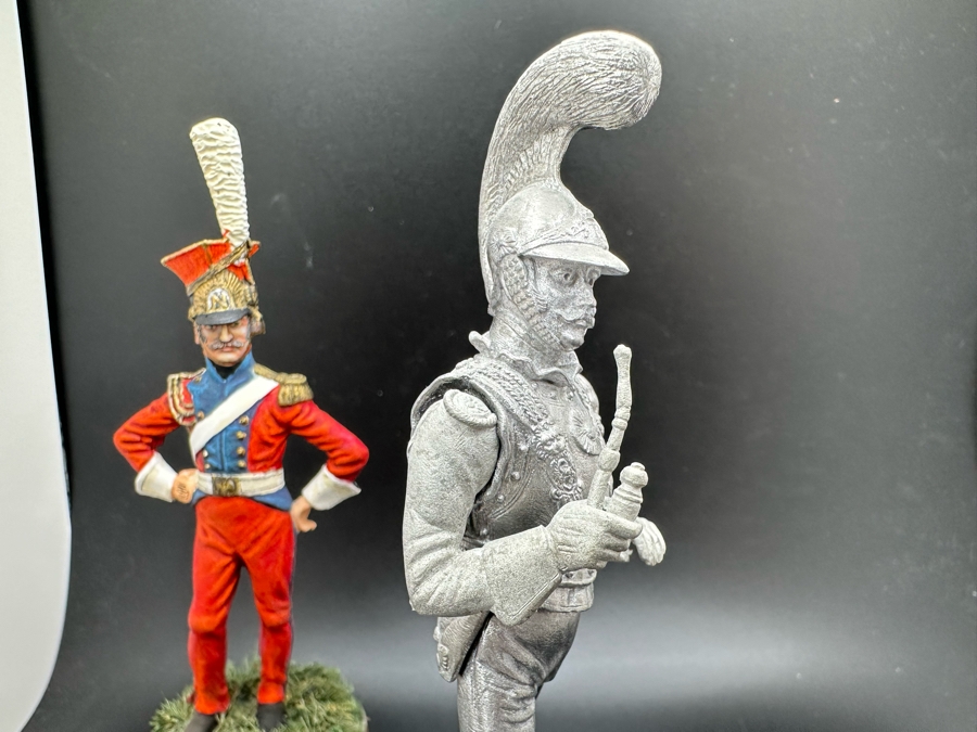 Hand Painted Metal Tin Miniature Military Figurines Toy Soldiers By Dr. David D. Michaels (One Unpainted Figurine) 4.5H [Photo 9]