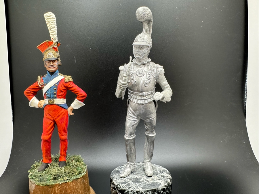 Hand Painted Metal Tin Miniature Military Figurines Toy Soldiers By Dr. David D. Michaels (One Unpainted Figurine) 4.5H [Photo 8]