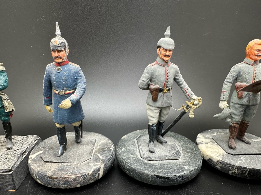 Hand Painted Metal Tin Miniature Military Figurines Toy Soldiers By Dr. David D. Michaels 2.75H [Photo 5]