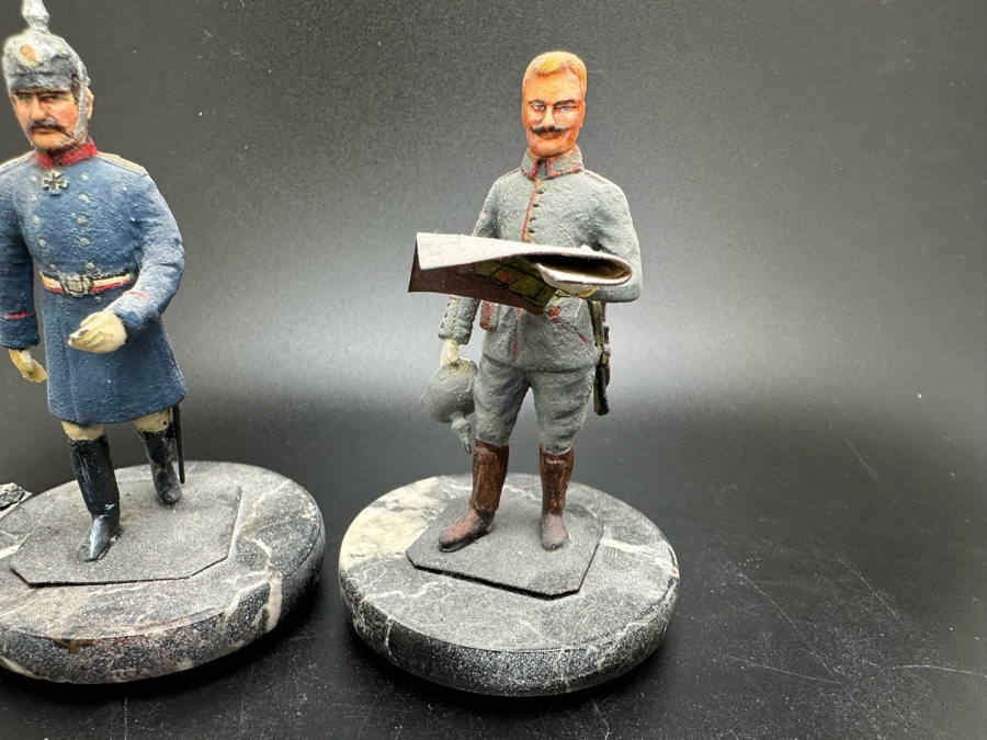 Hand Painted Metal Tin Miniature Military Figurines Toy Soldiers By Dr. David D. Michaels 2.75H [Photo 6]