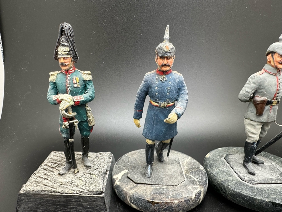 Hand Painted Metal Tin Miniature Military Figurines Toy Soldiers By Dr. David D. Michaels 2.75H [Photo 4]