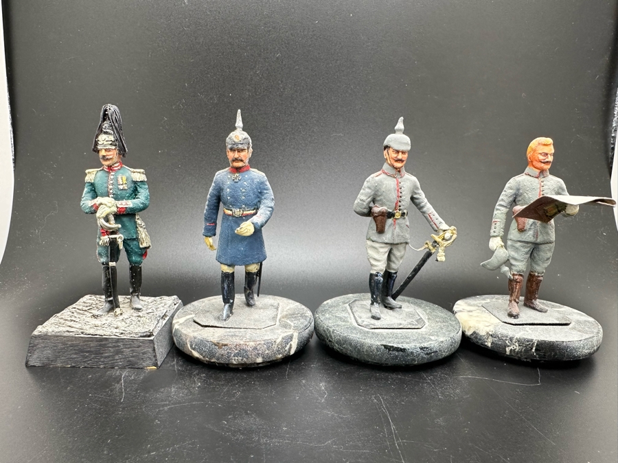 Hand Painted Metal Tin Miniature Military Figurines Toy Soldiers By Dr. David D. Michaels 2.75H [Photo 2]