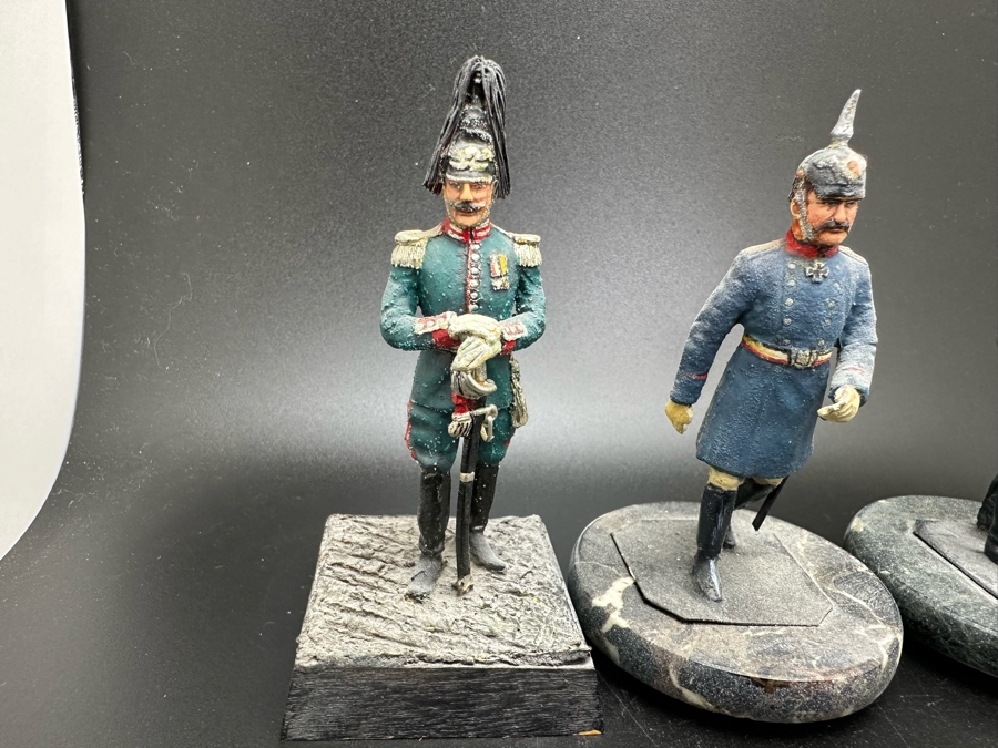 Hand Painted Metal Tin Miniature Military Figurines Toy Soldiers By Dr. David D. Michaels 2.75H [Photo 3]