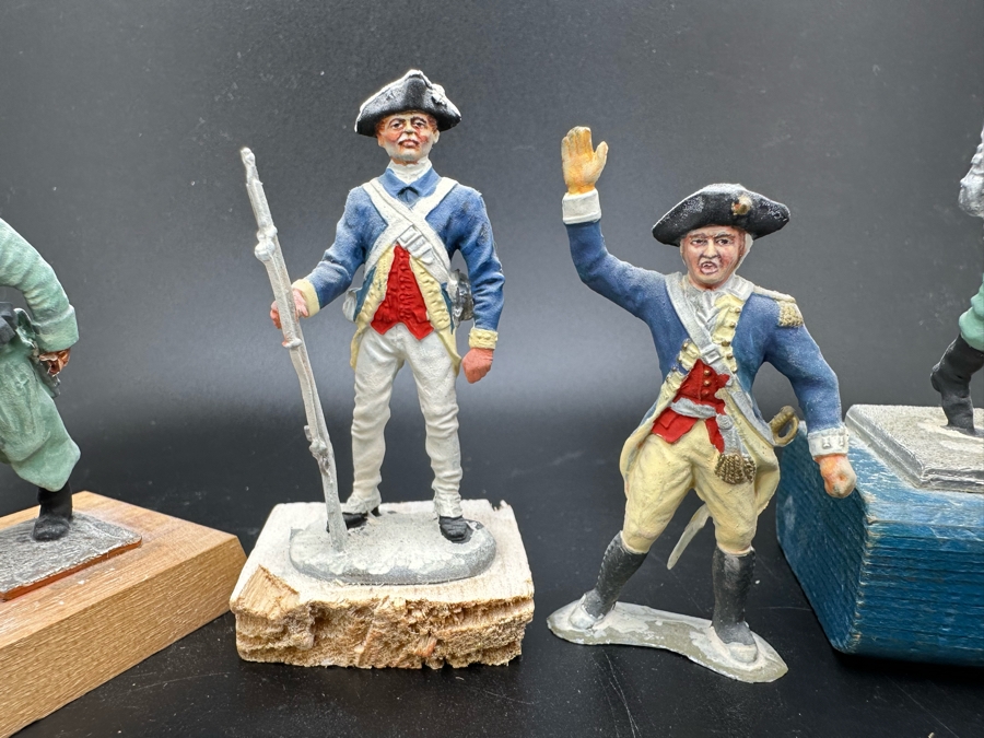 Hand Painted Metal Tin Miniature Military Figurines Toy Soldiers By Dr. David D. Michaels 2.5H [Photo 4]