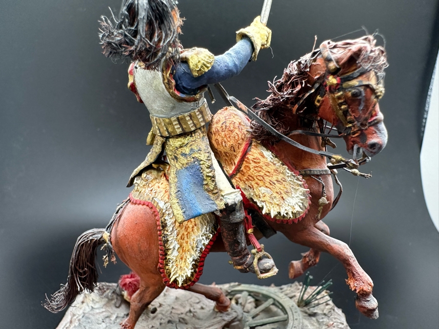Hand Painted Historex Plastic Miniature Military Figurine Toy Soldier On Horse By Dr. David D. Michaels 4W X 2D X 5H [Photo 8]