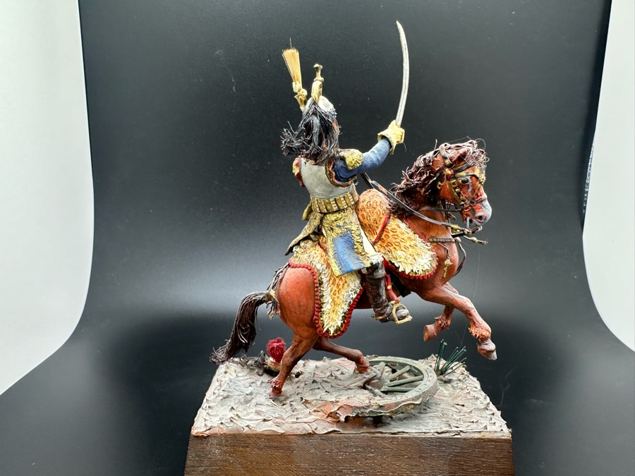 Hand Painted Historex Plastic Miniature Military Figurine Toy Soldier On Horse By Dr. David D. Michaels 4W X 2D X 5H [Photo 7]