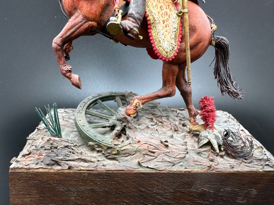Hand Painted Historex Plastic Miniature Military Figurine Toy Soldier On Horse By Dr. David D. Michaels 4W X 2D X 5H [Photo 5]