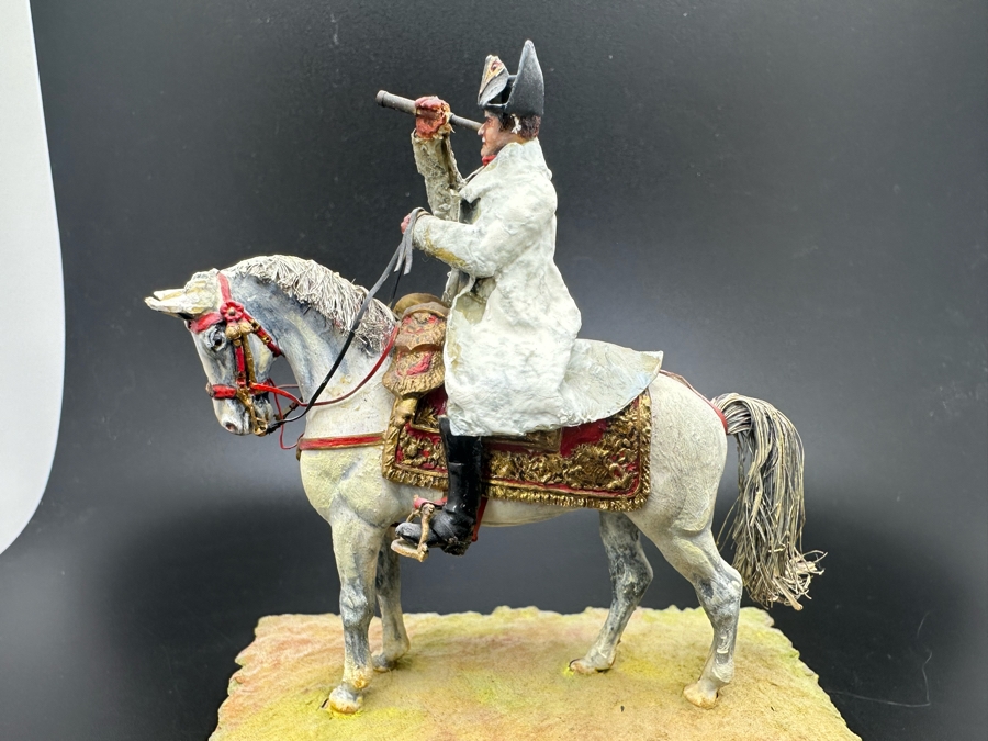 Hand Painted Historex Plastic Miniature Military Figurine Toy Soldier On Horse By Dr. David D. Michaels 4H [Photo 3]