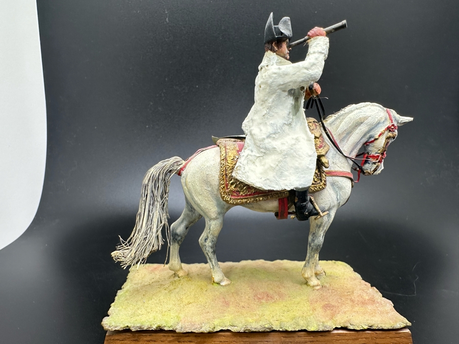 Hand Painted Historex Plastic Miniature Military Figurine Toy Soldier On Horse By Dr. David D. Michaels 4H [Photo 9]
