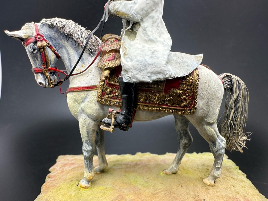 Hand Painted Historex Plastic Miniature Military Figurine Toy Soldier On Horse By Dr. David D. Michaels 4H [Photo 4]