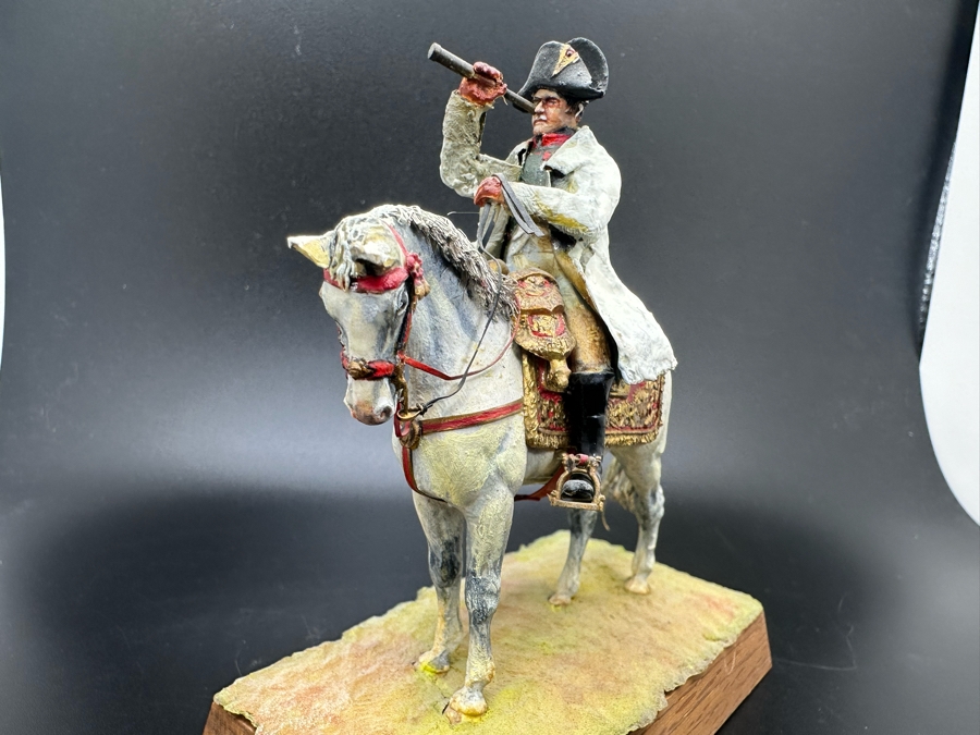 Hand Painted Historex Plastic Miniature Military Figurine Toy Soldier On Horse By Dr. David D. Michaels 4H [Photo 6]