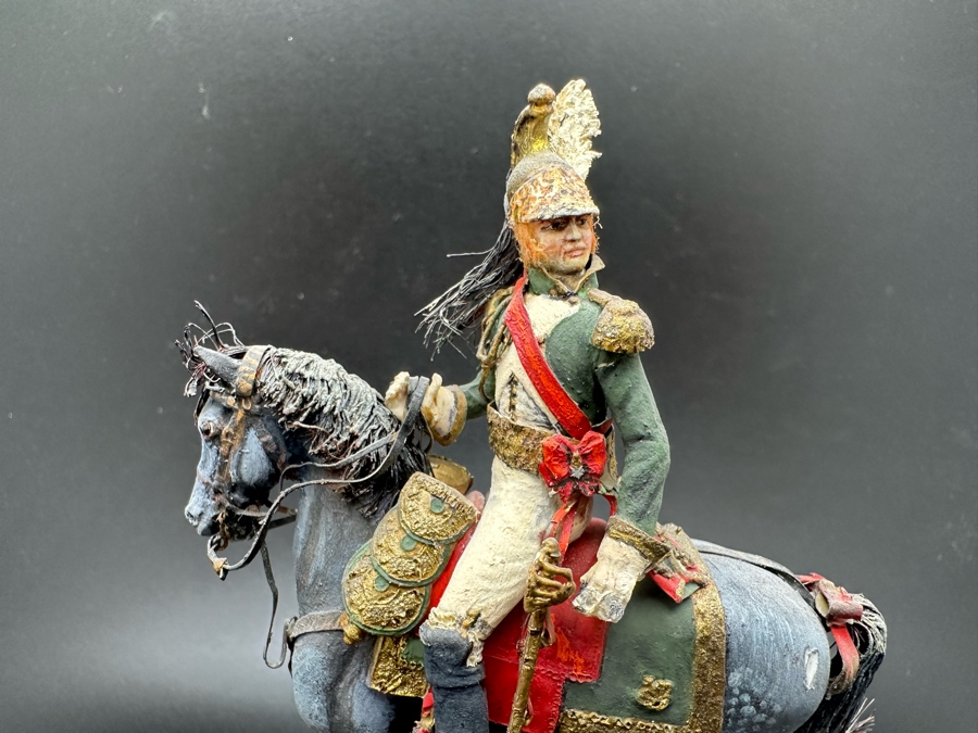 Hand Painted Historex Plastic Miniature Military Figurine Toy Soldier On Horse By Dr. David D. Michaels 4.5H [Photo 5]