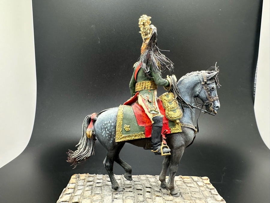 Hand Painted Historex Plastic Miniature Military Figurine Toy Soldier On Horse By Dr. David D. Michaels 4.5H [Photo 8]