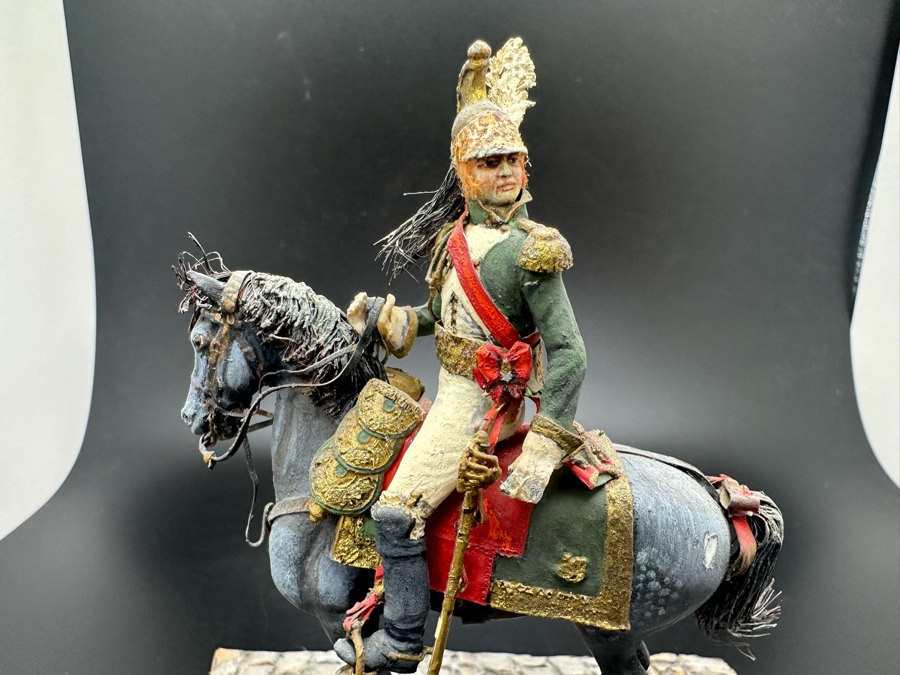 Hand Painted Historex Plastic Miniature Military Figurine Toy Soldier On Horse By Dr. David D. Michaels 4.5H [Photo 6]