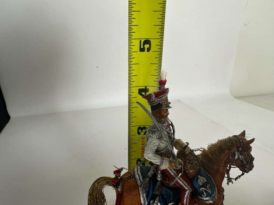 Hand Painted Historex Plastic Miniature Military Figurine Toy Soldier On Horse By Dr. David D. Michaels 4W X 3D X 4.5H [Photo 12]