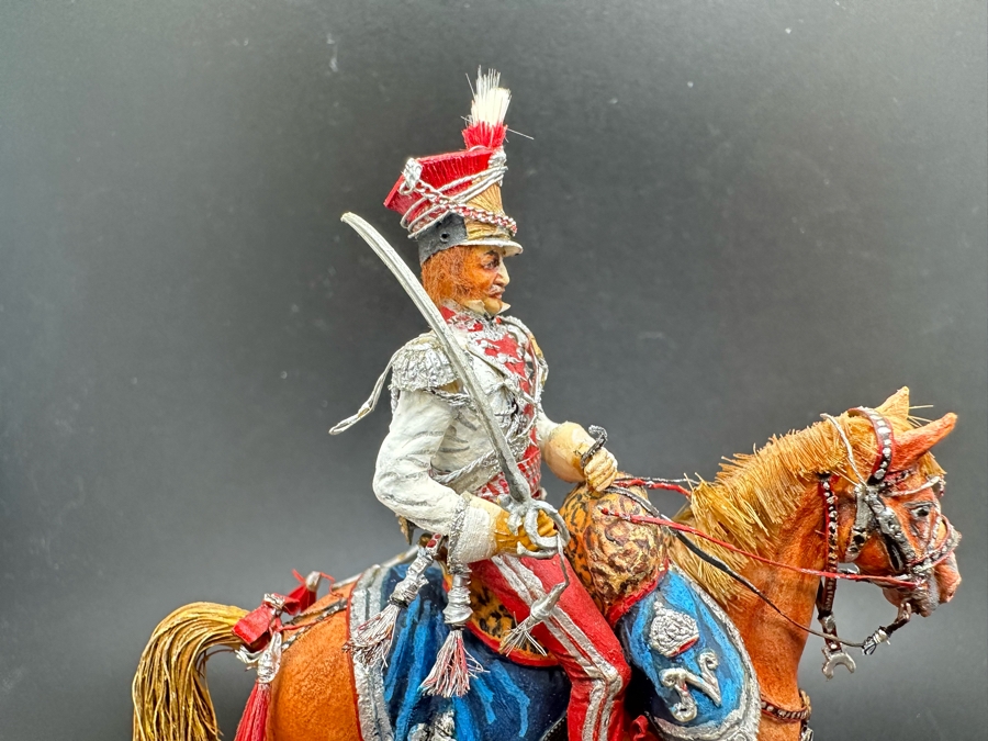 Hand Painted Historex Plastic Miniature Military Figurine Toy Soldier On Horse By Dr. David D. Michaels 4W X 3D X 4.5H [Photo 4]