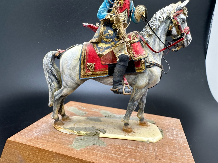 Hand Painted Historex Plastic Miniature Military Figurine Toy Soldier On Horse By Dr. David D. Michaels 4W X 3D X 4H [Photo 8]