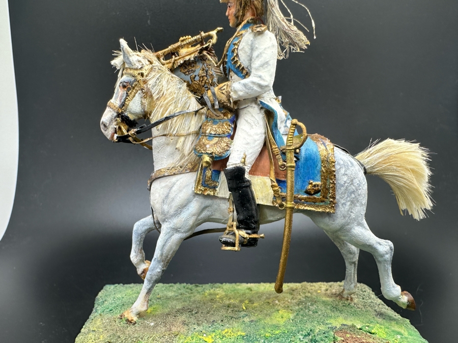 Hand Painted Historex Plastic Miniature Military Figurine Toy Soldier On Horse By Dr. David D. Michaels 4W X 2D X 5H [Photo 8]