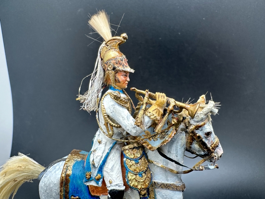 Hand Painted Historex Plastic Miniature Military Figurine Toy Soldier On Horse By Dr. David D. Michaels 4W X 2D X 5H [Photo 5]