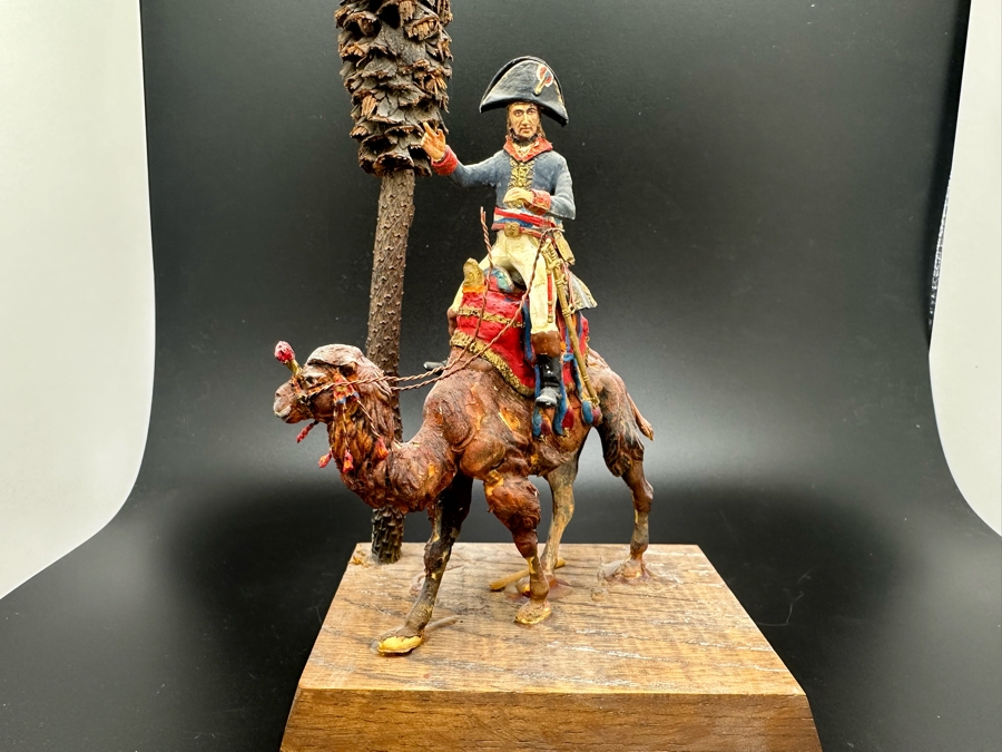 Hand Painted Historex Plastic Miniature Military Figurine Toy Soldier On Camel By Dr. David D. Michaels 4W X 3D X 7H [Photo 3]