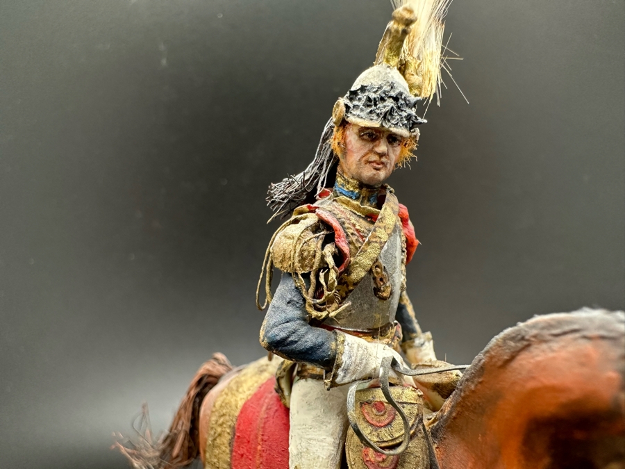 Hand Painted Historex Plastic Miniature Military Figurine Toy Soldier On Horse By Dr. David D. Michaels 4W X 2D X 5H [Photo 7]