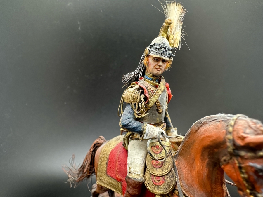 Hand Painted Historex Plastic Miniature Military Figurine Toy Soldier On Horse By Dr. David D. Michaels 4W X 2D X 5H [Photo 6]