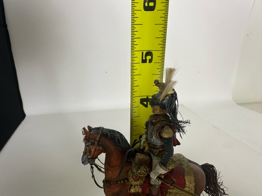 Hand Painted Historex Plastic Miniature Military Figurine Toy Soldier On Horse By Dr. David D. Michaels 4W X 2D X 5H [Photo 13]
