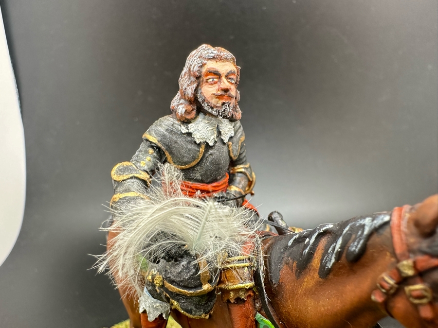 Hand Painted Metal Tin Miniature Military Figurine Toy Soldier With Horse By Dr. David D. Michaels 4W X 3D X 4H [Photo 6]