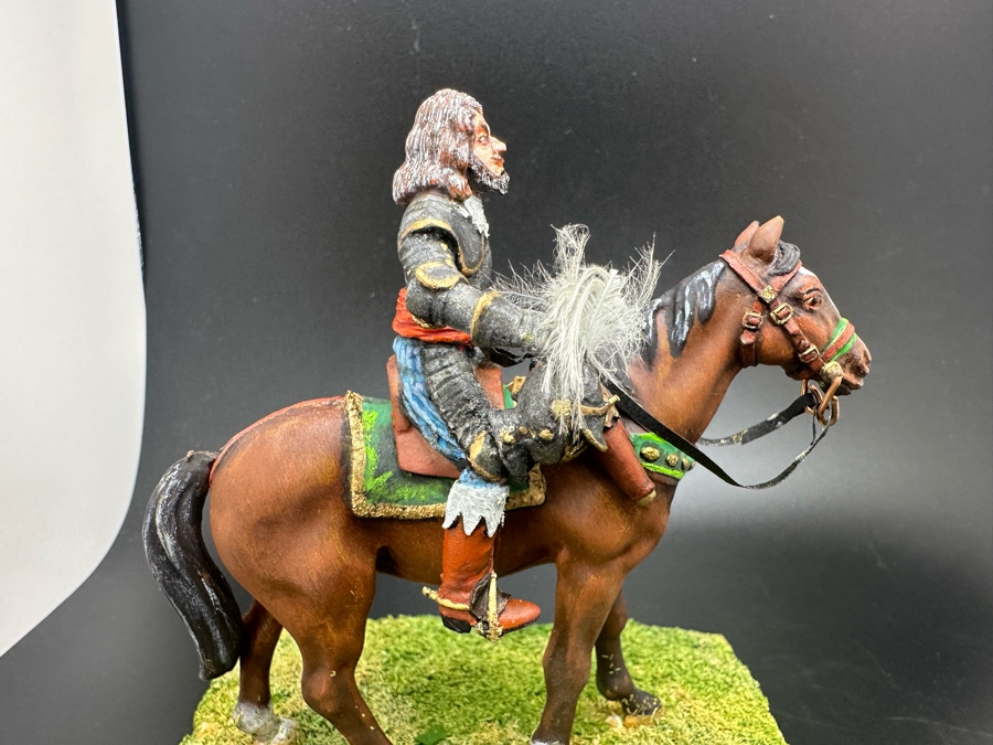 Hand Painted Metal Tin Miniature Military Figurine Toy Soldier With Horse By Dr. David D. Michaels 4W X 3D X 4H [Photo 4]