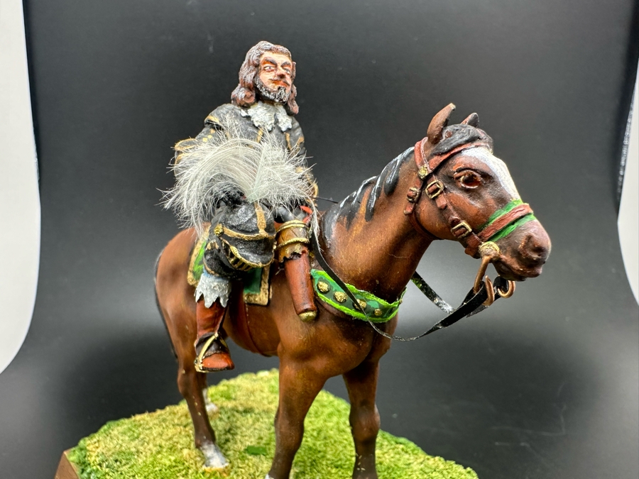 Hand Painted Metal Tin Miniature Military Figurine Toy Soldier With Horse By Dr. David D. Michaels 4W X 3D X 4H [Photo 5]