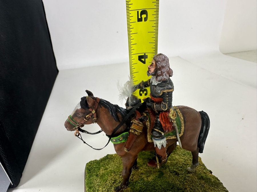 Hand Painted Metal Tin Miniature Military Figurine Toy Soldier With Horse By Dr. David D. Michaels 4W X 3D X 4H [Photo 12]