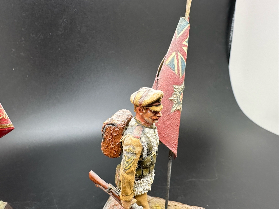 Hand Painted Metal Tin Miniature Military Figurines Toy Soldiers By Dr. David D. Michaels 4.5H [Photo 12]