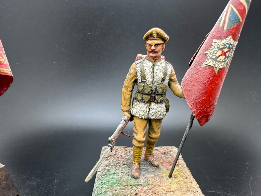 Hand Painted Metal Tin Miniature Military Figurines Toy Soldiers By Dr. David D. Michaels 4.5H [Photo 11]