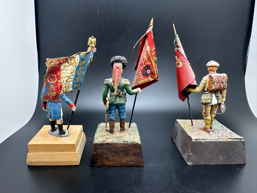 Hand Painted Metal Tin Miniature Military Figurines Toy Soldiers By Dr. David D. Michaels 4.5H [Photo 13]