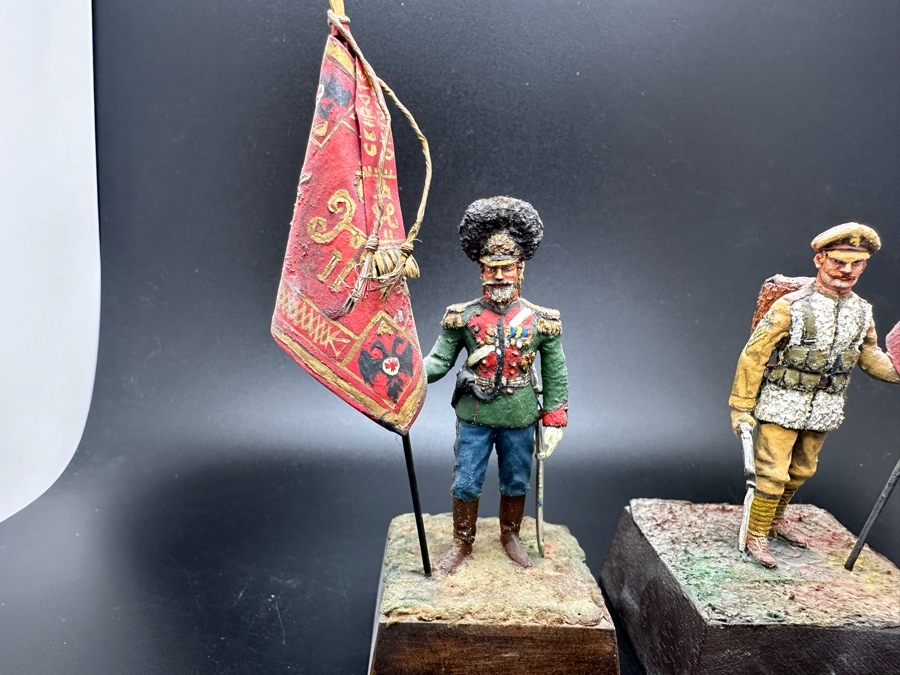 Hand Painted Metal Tin Miniature Military Figurines Toy Soldiers By Dr. David D. Michaels 4.5H [Photo 5]