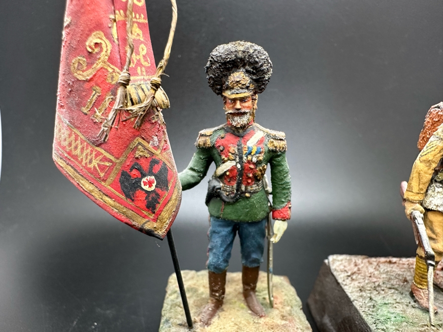 Hand Painted Metal Tin Miniature Military Figurines Toy Soldiers By Dr. David D. Michaels 4.5H [Photo 6]