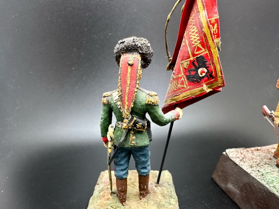 Hand Painted Metal Tin Miniature Military Figurines Toy Soldiers By Dr. David D. Michaels 4.5H [Photo 8]