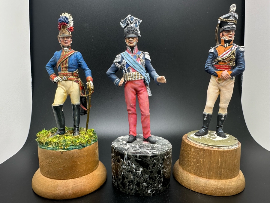 Hand Painted Metal Tin Miniature Military Figurines Toy Soldiers By Dr. David D. Michaels 4H [Photo 2]