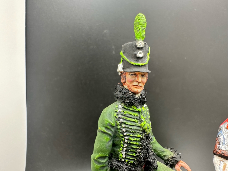 Hand Painted Metal Tin Miniature Military Figurines Toy Soldiers By Dr. David D. Michaels 4.5H [Photo 6]
