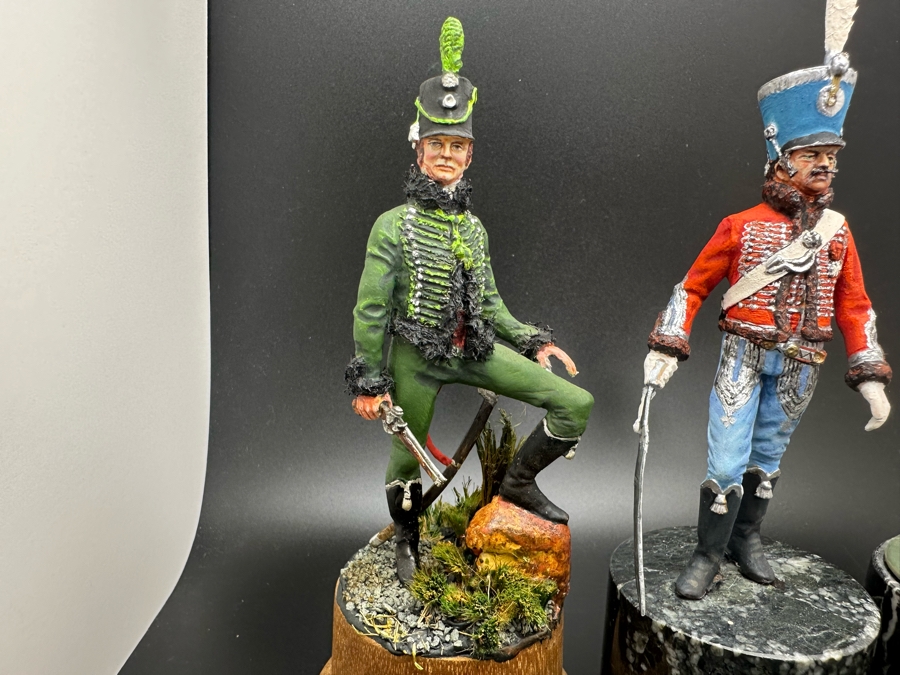 Hand Painted Metal Tin Miniature Military Figurines Toy Soldiers By Dr. David D. Michaels 4.5H [Photo 3]