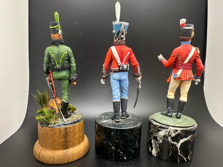 Hand Painted Metal Tin Miniature Military Figurines Toy Soldiers By Dr. David D. Michaels 4.5H [Photo 8]
