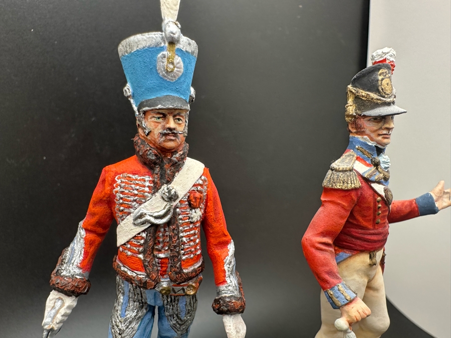 Hand Painted Metal Tin Miniature Military Figurines Toy Soldiers By Dr. David D. Michaels 4.5H [Photo 7]