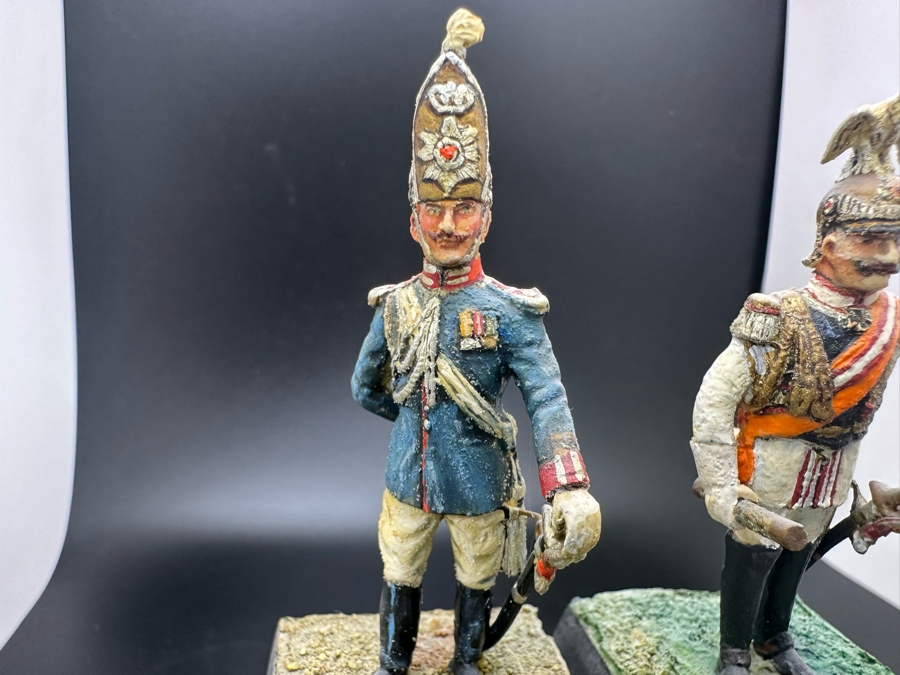 Hand Painted Metal Tin Miniature Military Figurines Toy Soldiers By Dr. David D. Michaels 2.5H [Photo 3]