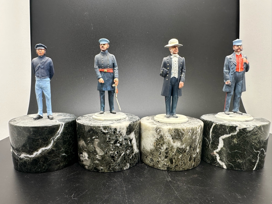 Hand Painted Metal Tin Miniature Military Figurines Toy Soldiers By Dr. David D. Michaels 2.5H [Photo 2]