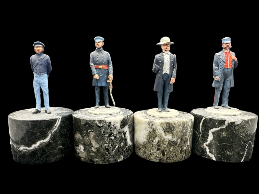 Hand Painted Metal Tin Miniature Military Figurines Toy Soldiers By Dr. David D. Michaels 2.5H [Photo 1]