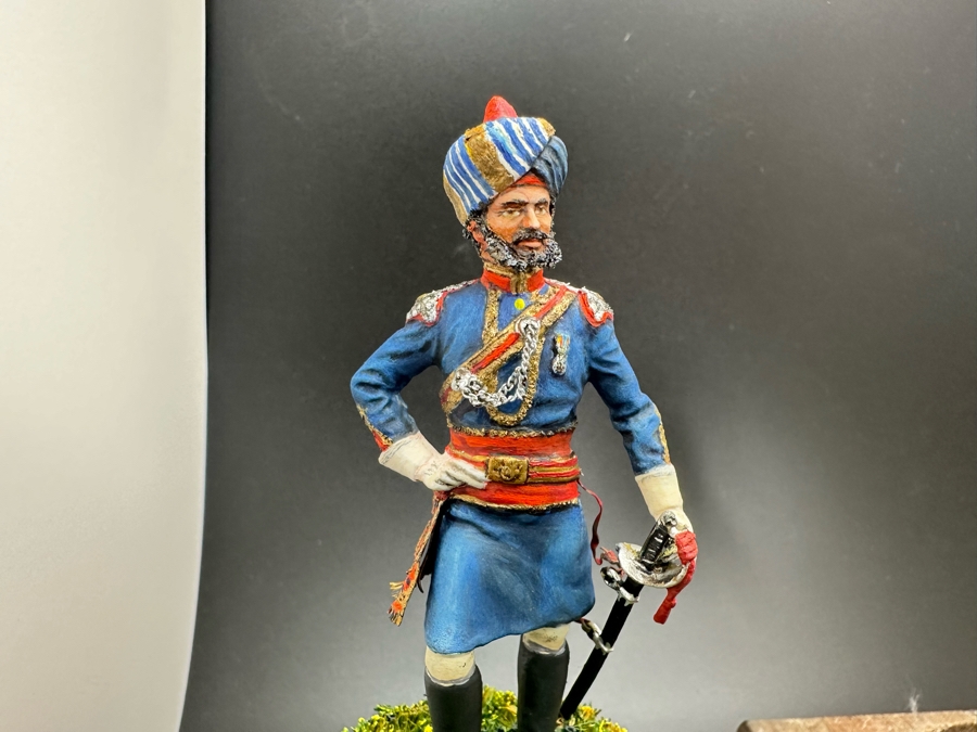 Hand Painted Metal Tin Miniature Military Figurines Toy Soldiers By Dr. David D. Michaels With Glass Domes 3.5H-4H [Photo 5]