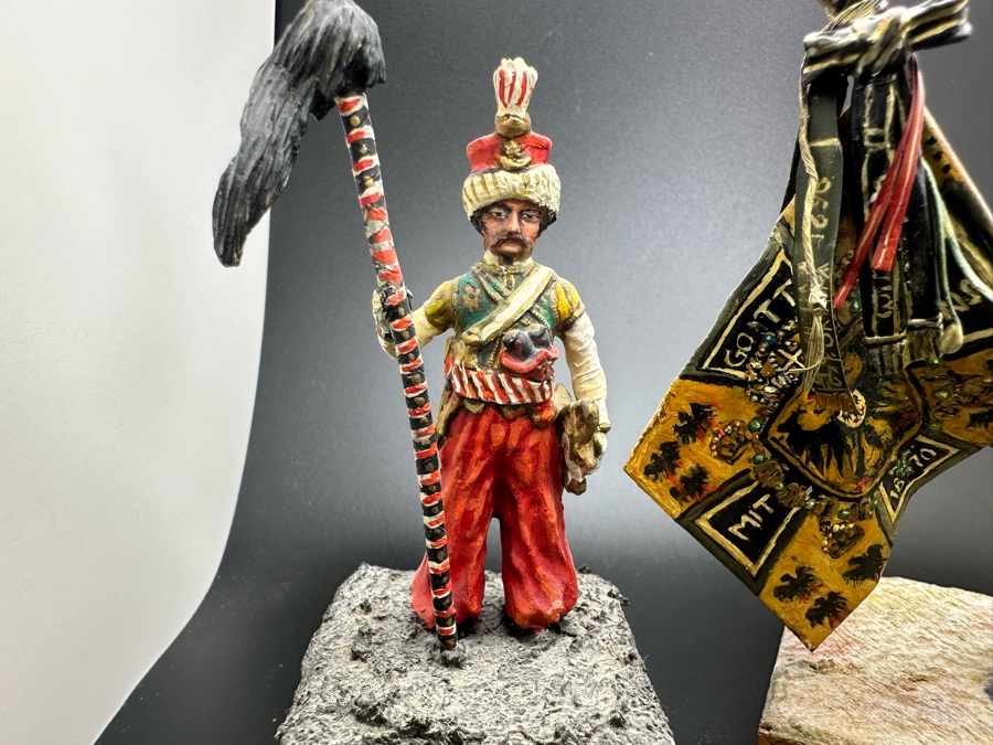 Hand Painted Metal Tin Miniature Military Figurines Toy Soldiers By Dr. David D. Michaels 4H [Photo 6]