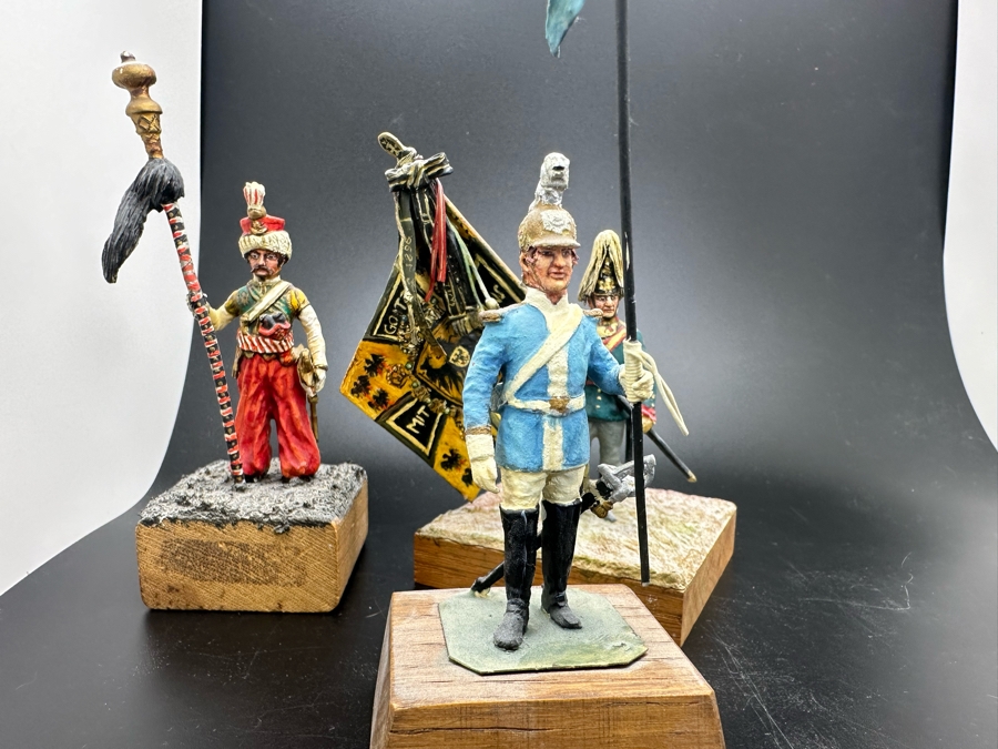 Hand Painted Metal Tin Miniature Military Figurines Toy Soldiers By Dr. David D. Michaels 4H [Photo 7]